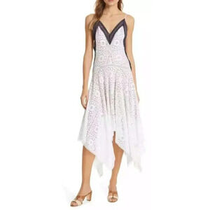 LOVE SAM Womens Size Small Scarlet Lace Handkerchief Hem